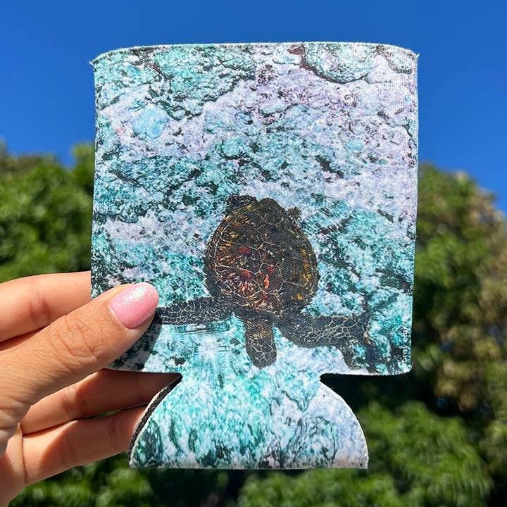 Honu Turtle Photography Koozie (Normal Size) for wholesale by Aubrey Emi Designs