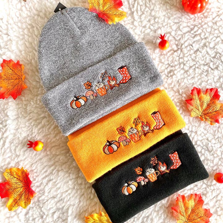 'Autumn Days' Beanie for wholesale by Cookie and Chewkie