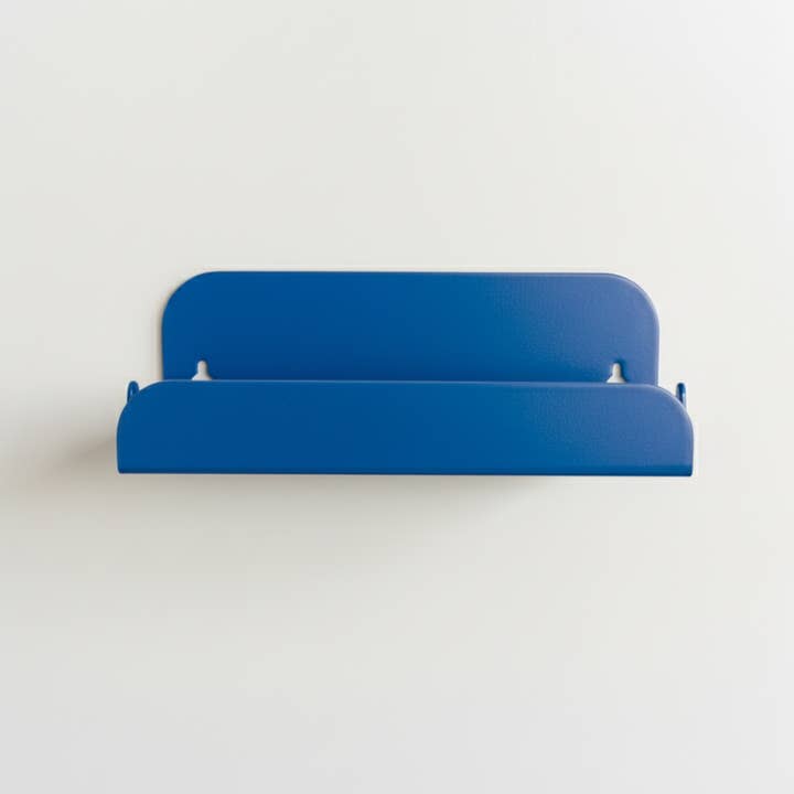Wall-mounted shower shelf - no drilling - Majorelle Blue for wholesale by MAMIK