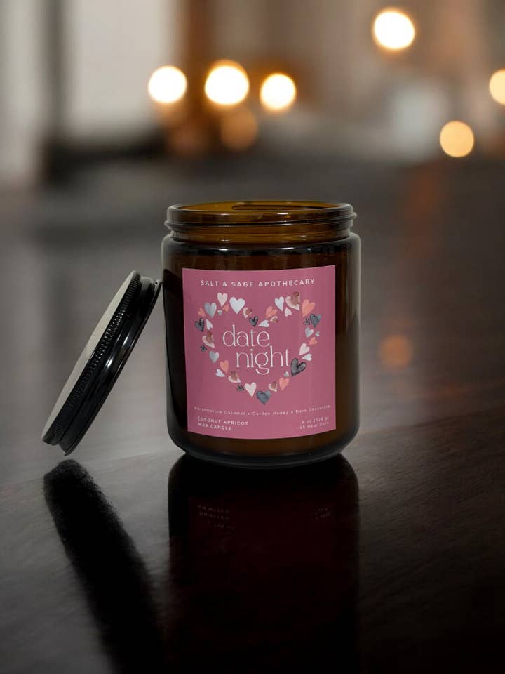 Date Night Candle for wholesale by Salt & Sage Apothecary