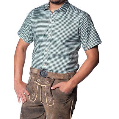 Partychimp - Wholesale Button Down Shirt - Men's - Trachtenshirt Leopold Short Sleeve2