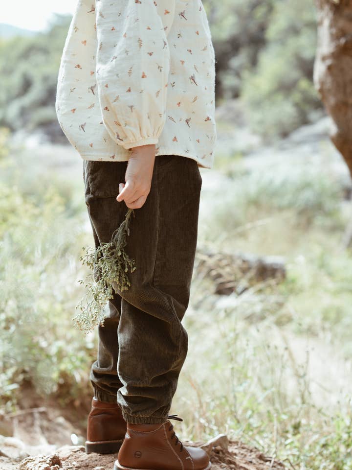 Eli & Nev (we cover U.S. import duties) - Wholesale T-Shirt - Kids - Baby / Girl Bird & Flower Pattern Muslin Blouse 100% Cotton6