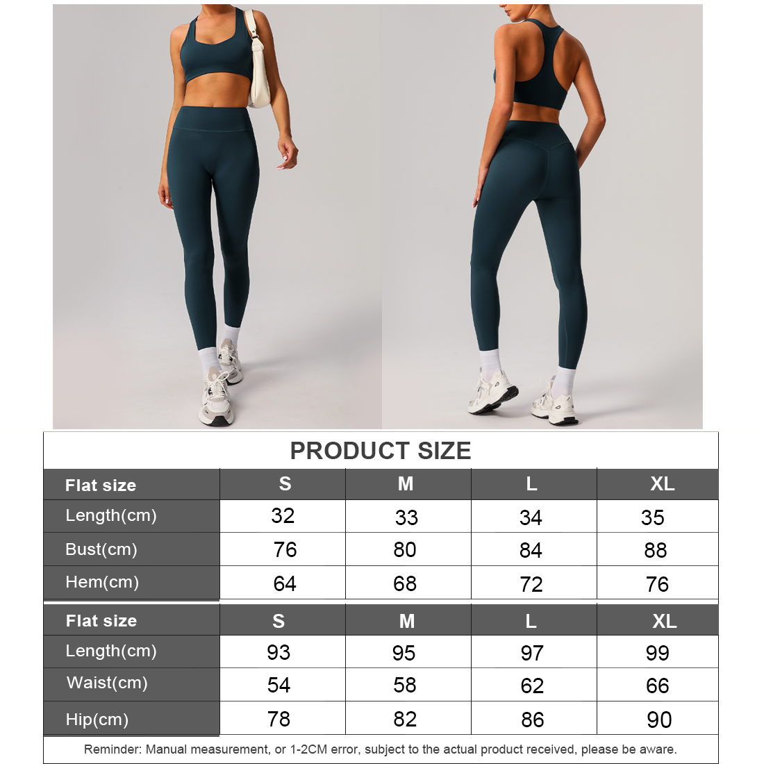 Sodalemon - Wholesale Activewear Set - Women's - U-Shaped Sports Bra High Stretch Sports Leggings 2-Piece Set9