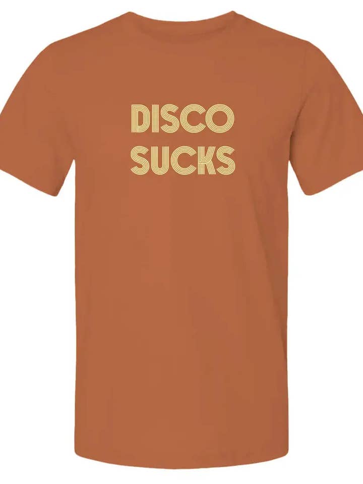 Maglietta Premium Unisex "Disco Sucks" per la vendita all'ingrosso da parte di Amp'd Apparel Company