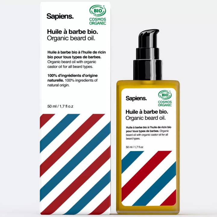 Olio da barba biologico - Foresta Selvaggia - 50ml per la vendita all'ingrosso da parte di Sapiens.