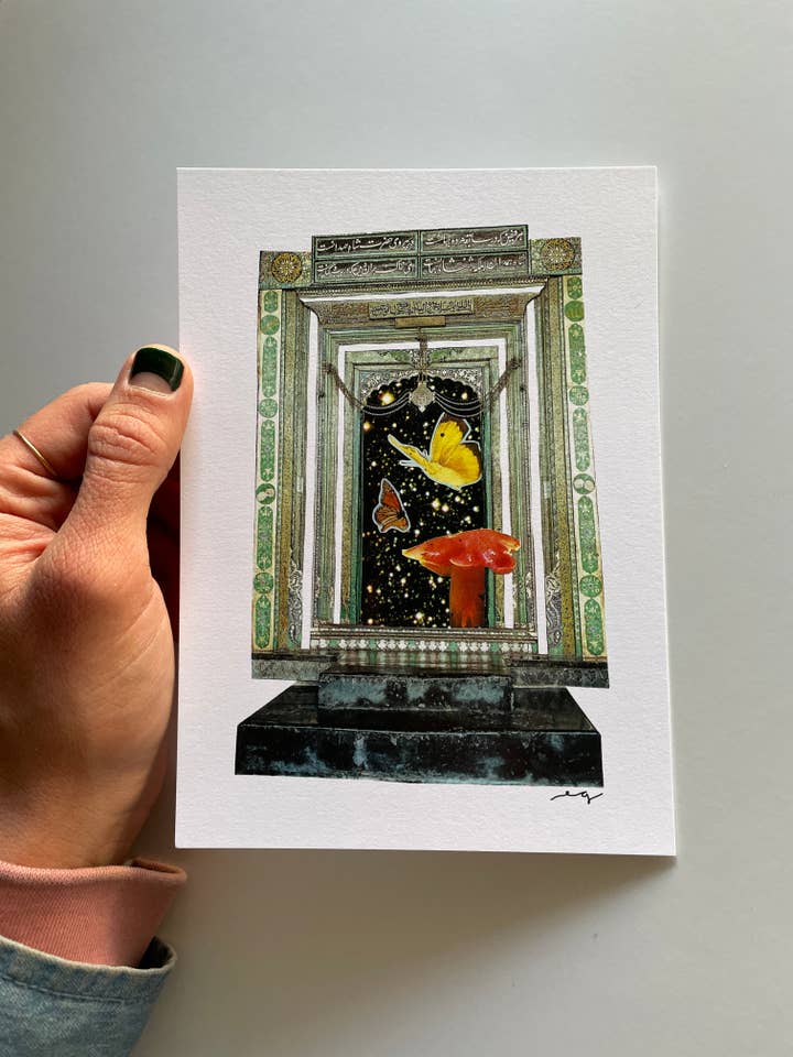 Collage-Postkarten im 6er-Pack für den Großhandel von Elisabeth Grace