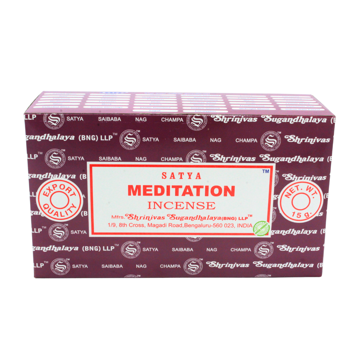 Green Tree - Wholesale Incense - Satya Meditation Incense Sticks1