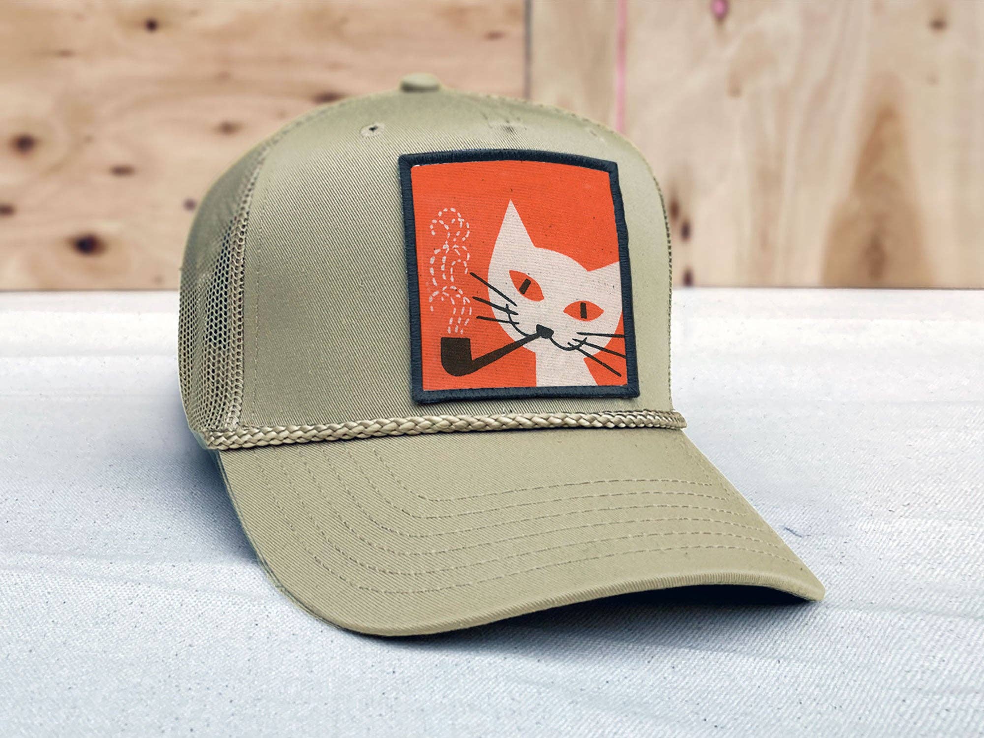 backerton - Wholesale Trucker Hat - Unisex - Cat Pipe -  Stanley Trucker Hat8
