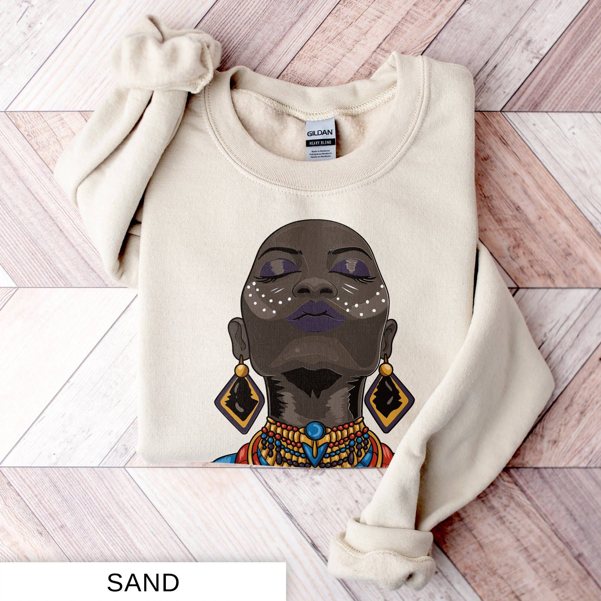 PositiveParty - Wholesale Hoodie - Women's - African Beauty Queen Hoodie: Black Queens & African-American1