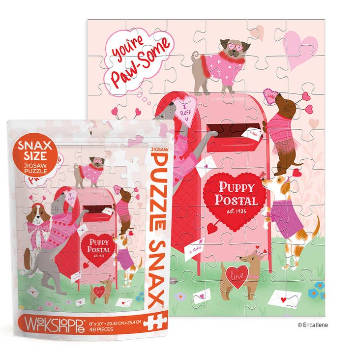 You're Paw-some 48 Piece Kids Puzzle Snax, Valentine's Gift for wholesale by WerkShoppe