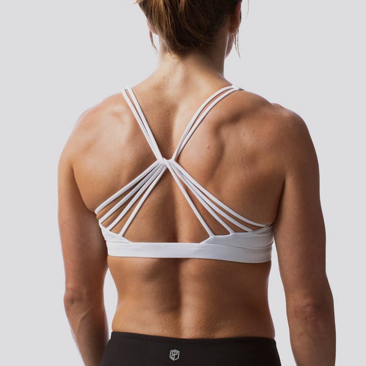 Vitality Sports Bra 2.0 (White) for wholesale by Born Primitive