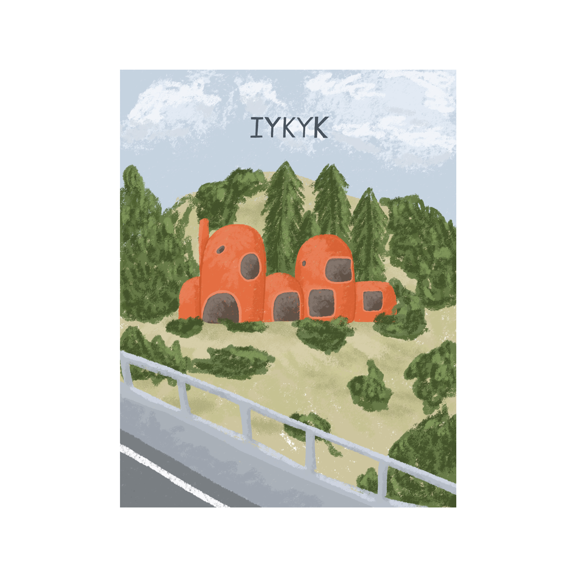 Courtney Beyer Design – Großhandel Grußkarten für den Alltag – Flintstone House Grußkarte1