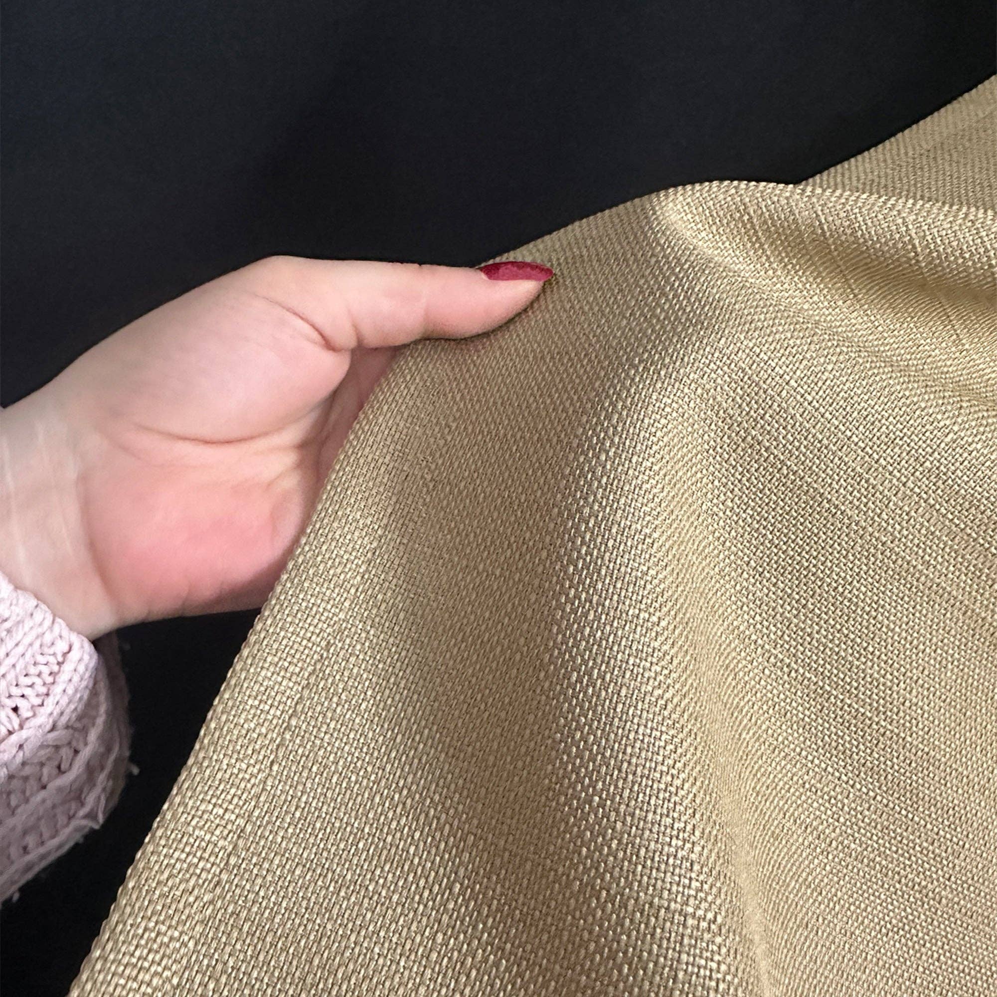 FLASHRUG LLC – wholesale Curtain – Linen Brown Curtain4
