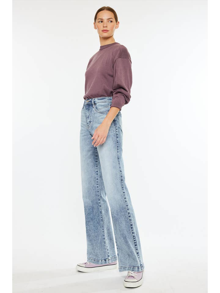 MEDIUM OPEN PACK ULTRA HIGH RISE 90’S FLARE JEANS-KC7889M-OP for wholesale on Faire2