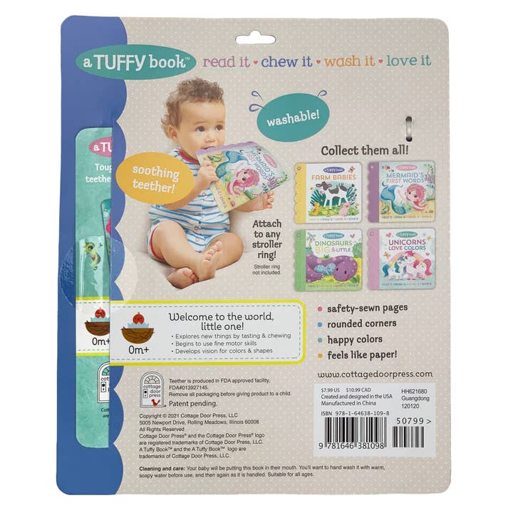 Cottage Door Press - Wholesale Baby & Toddler Book (0-2) - Mermaid's First Words (A Tuffy Teether Indestructible Book)6