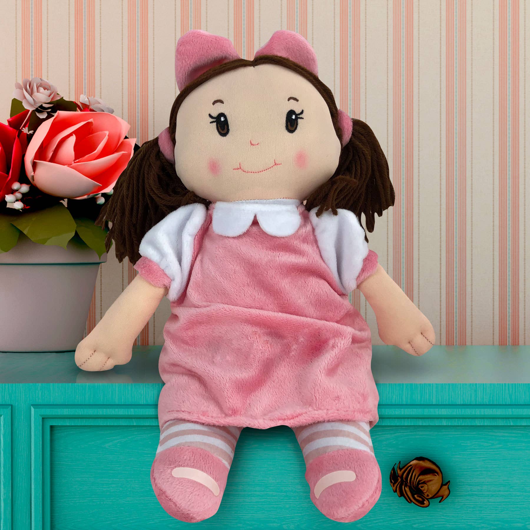 Beau-Coup - Wholesale Doll - Kids - Annabelle Dolly- Brunette Hair0