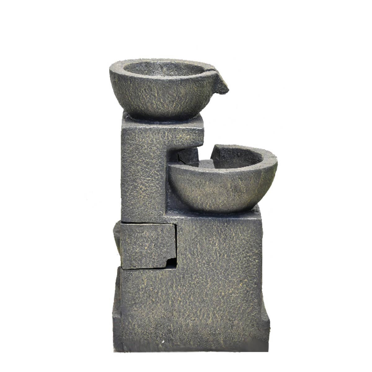 Hi-Line Gift Ltd. - Wholesale Outdoor Ornament/Decor - 3 Bowl Fountain W/2 Warm White Leds3