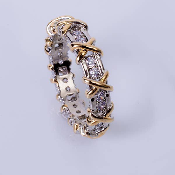 My Best Kept Jewelry – Anel multi-pedra por atacado – Conjunto de canais X Ring1