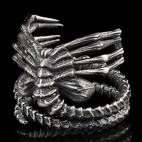 Facehugger ring sterling zilver voor wholesale door Espada Silver