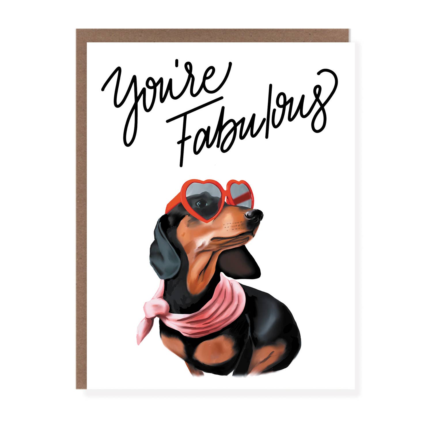 Morgan Swank Studio - Wholesale Everyday Greeting Card - You're Fabulous Dog | Encouragement Card
2