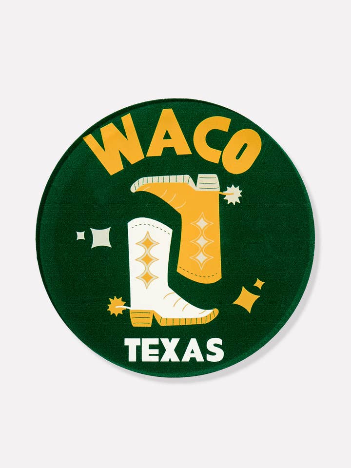 Waco, Texas Acrylic Drink Coasters for wholesale by Tart By Taylor
