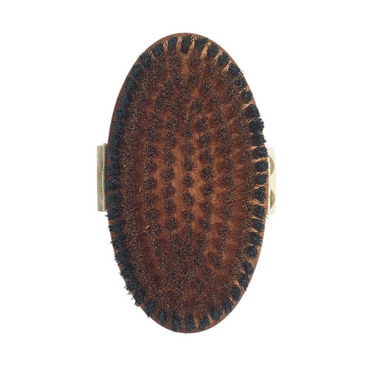 Body brush with copper bristles and Bionifil® edge for wholesale by Fa brushes