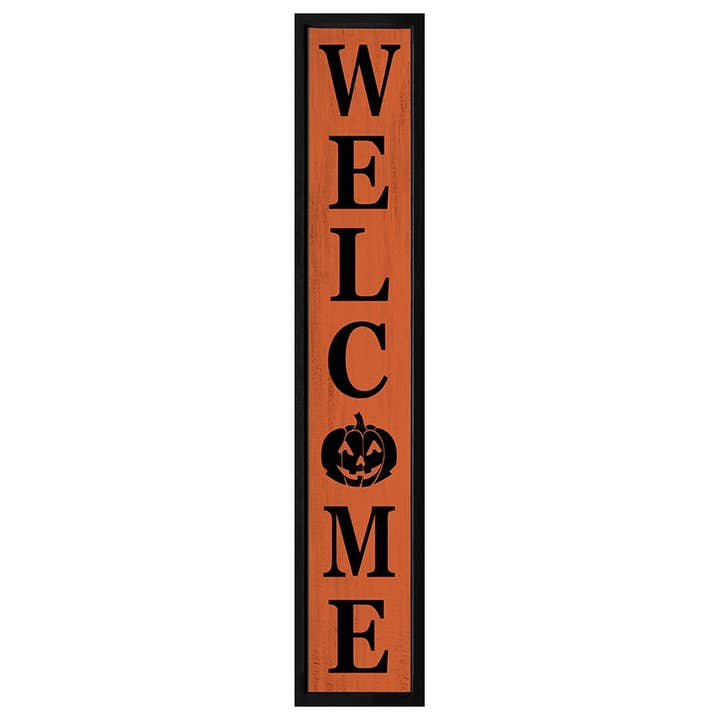 Letrero de bienvenida de Halloween con marco de madera para venta al por mayor de inVintage