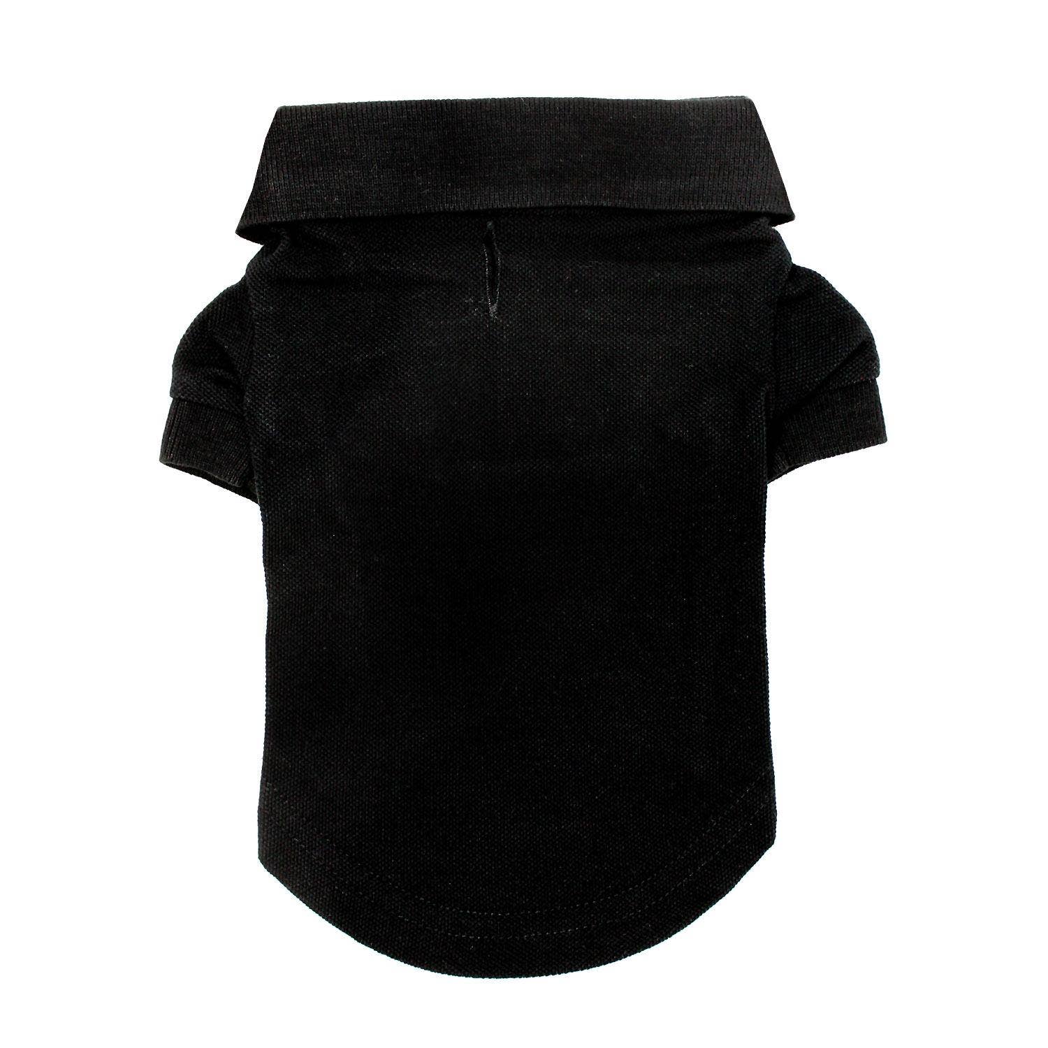 Doggie Design - Wholesale Pet Shirt - Dog - Solid Dog Polo - Jet Black1