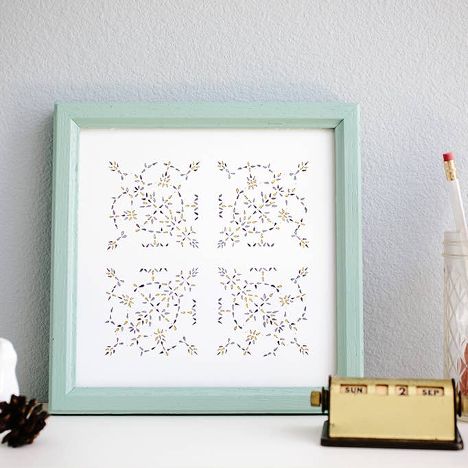 Honey and Lace | Decorative Art Print for wholesale by Lacelit | Stationery & Gifts by Kimberly Kuniko