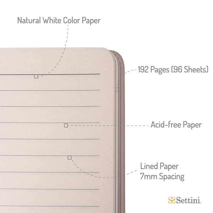 Settini – Diário por atacado – Diário de capa dura Settini Classic - Cinza5