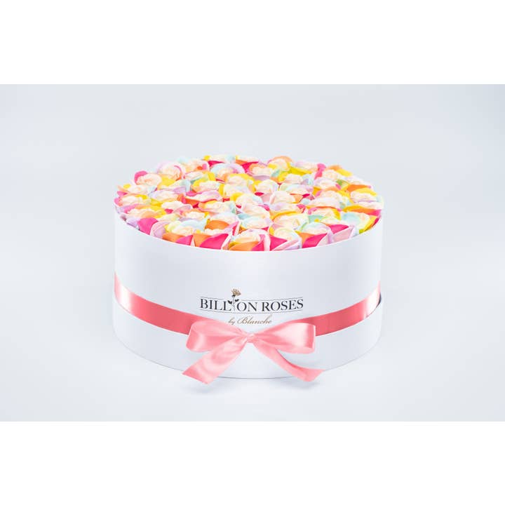 Billion Roses by Blanche - Wholesale Artificial Flowers - Große und Weiße Box mit Ewigen Rosen1