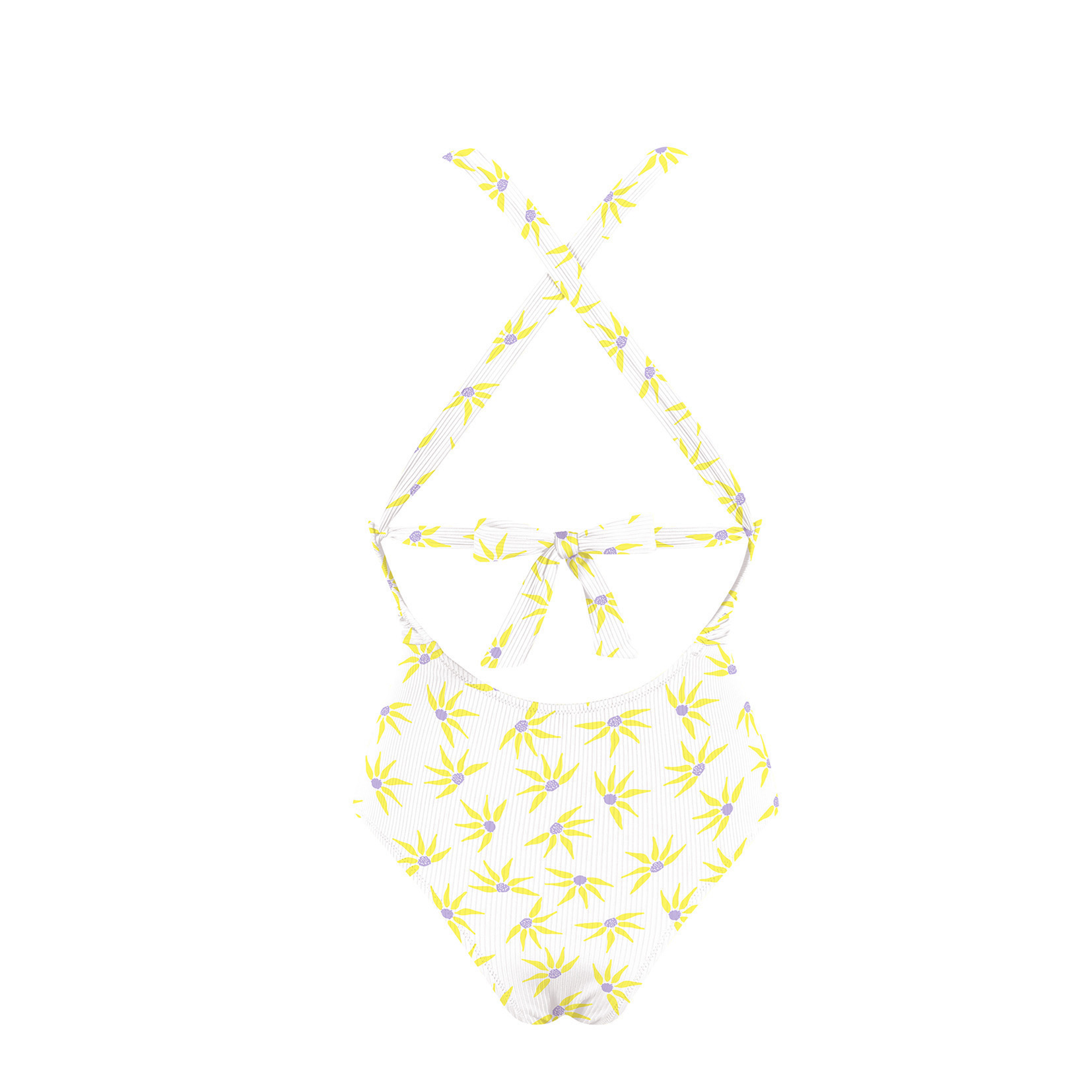 Chlamys Varia by MrMiss - Wholesale Swim Shorts - Women’s - Chlamys Varia Ribbed Swimsuit-Gerbera Print1