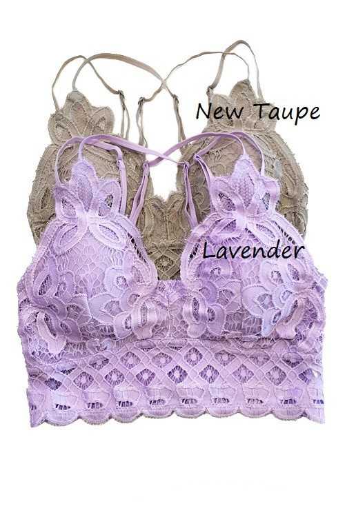 Vanilla Monkey – wholesale Bralette - Dam – Plus size spets-bralette med vågformad kant och justerbara axelband11