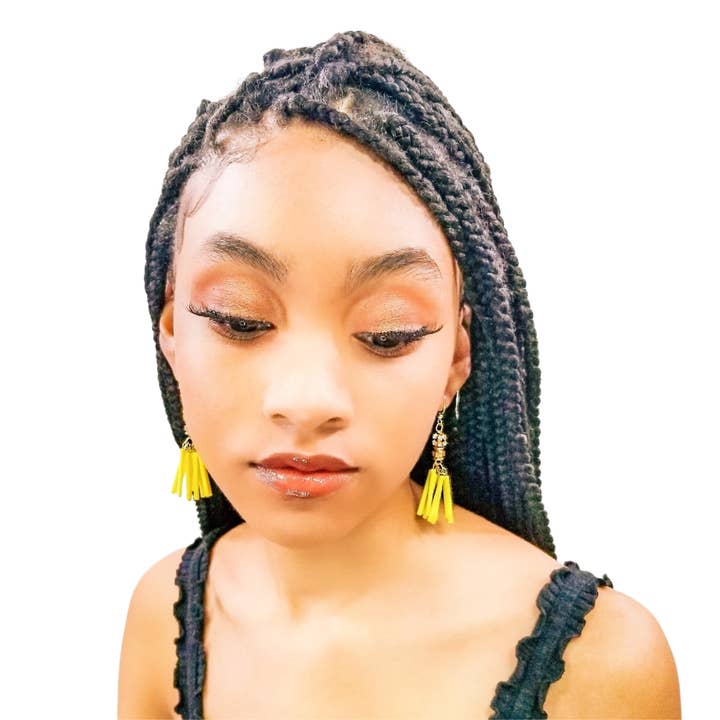 Josie Yellow (Dainty Earrings) for wholesale by Betty J