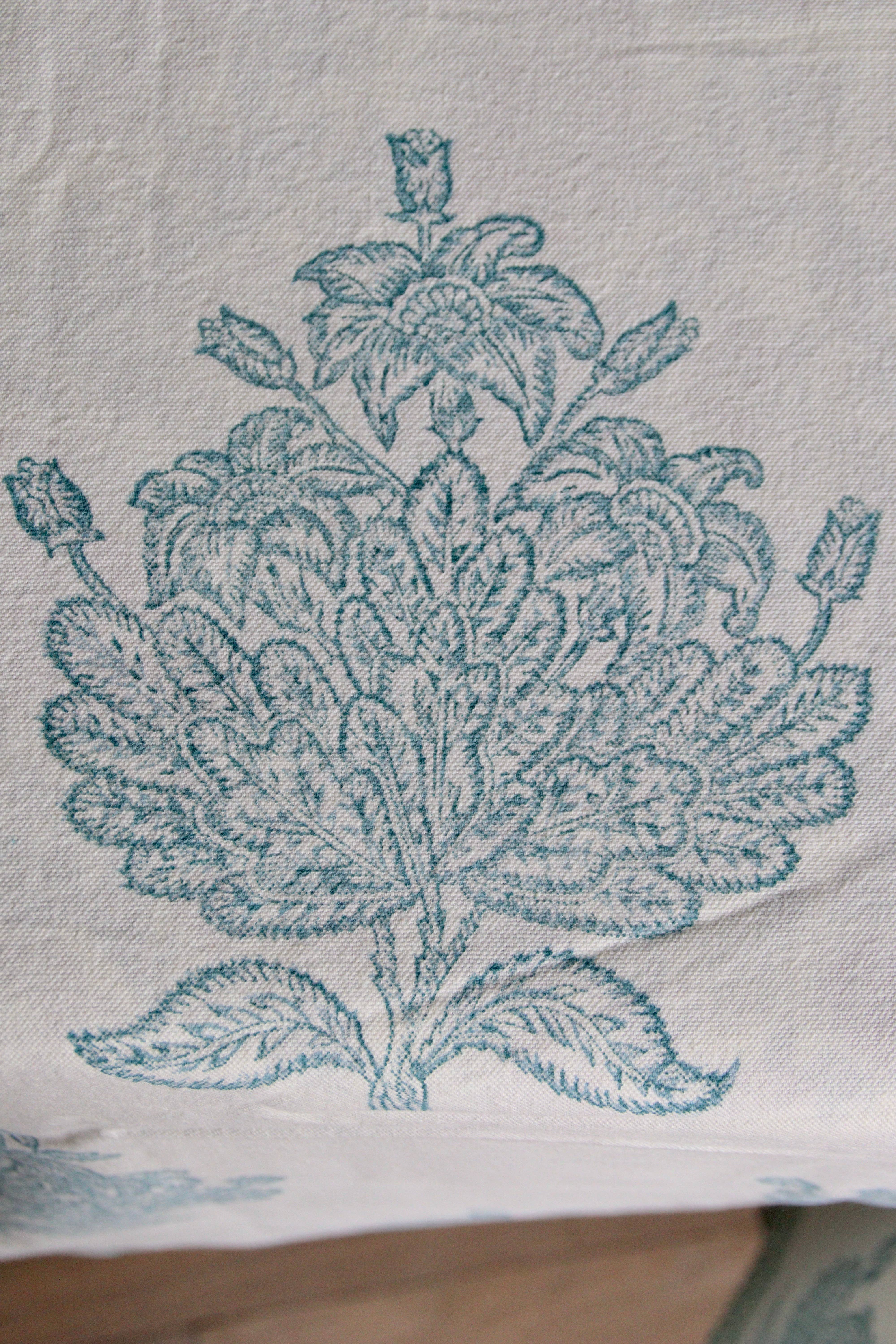 Rozablue – Engroshandel Dug – Håndbloktrykt dug lille Livets Træ Mineral8