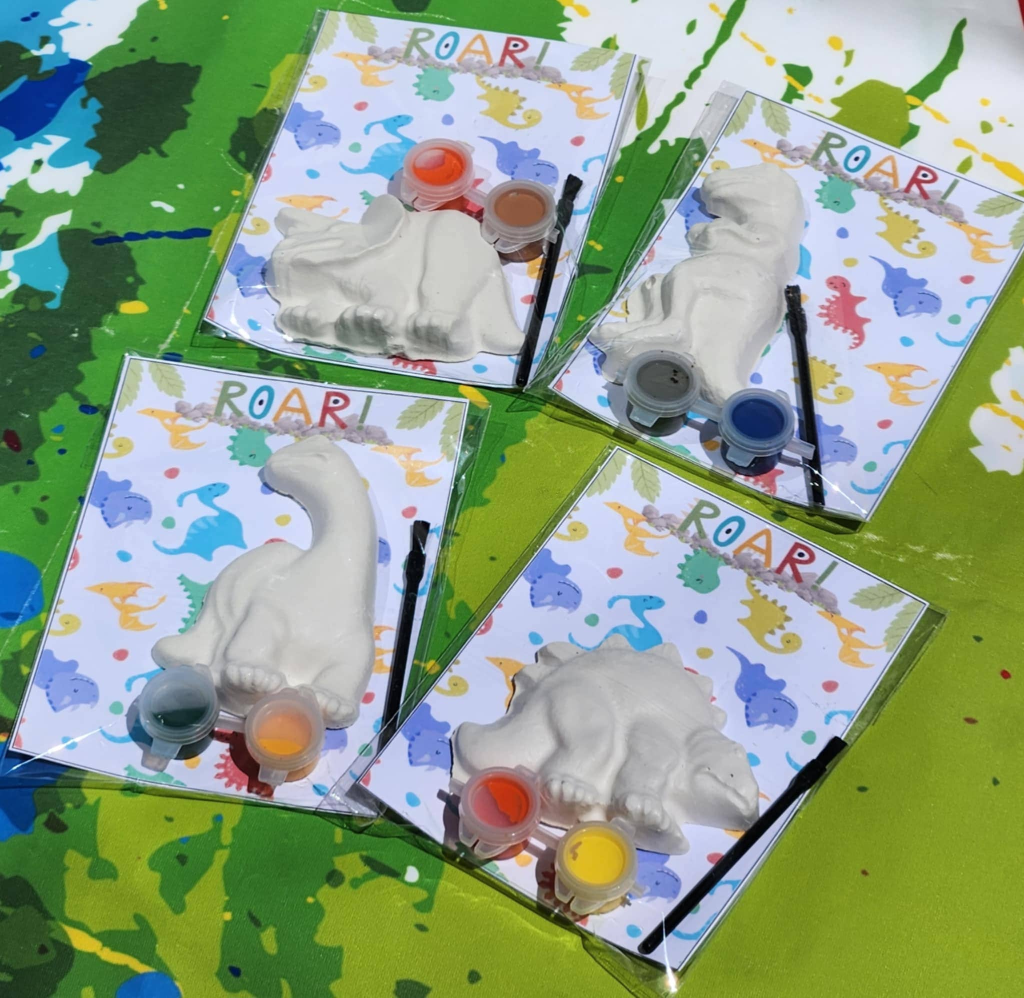 Snazzy Crayons – Großhandel Partygeschenk – Dino-Partygeschenke | Dinosaurier-Gips-Malsets | DIY-Kinder2