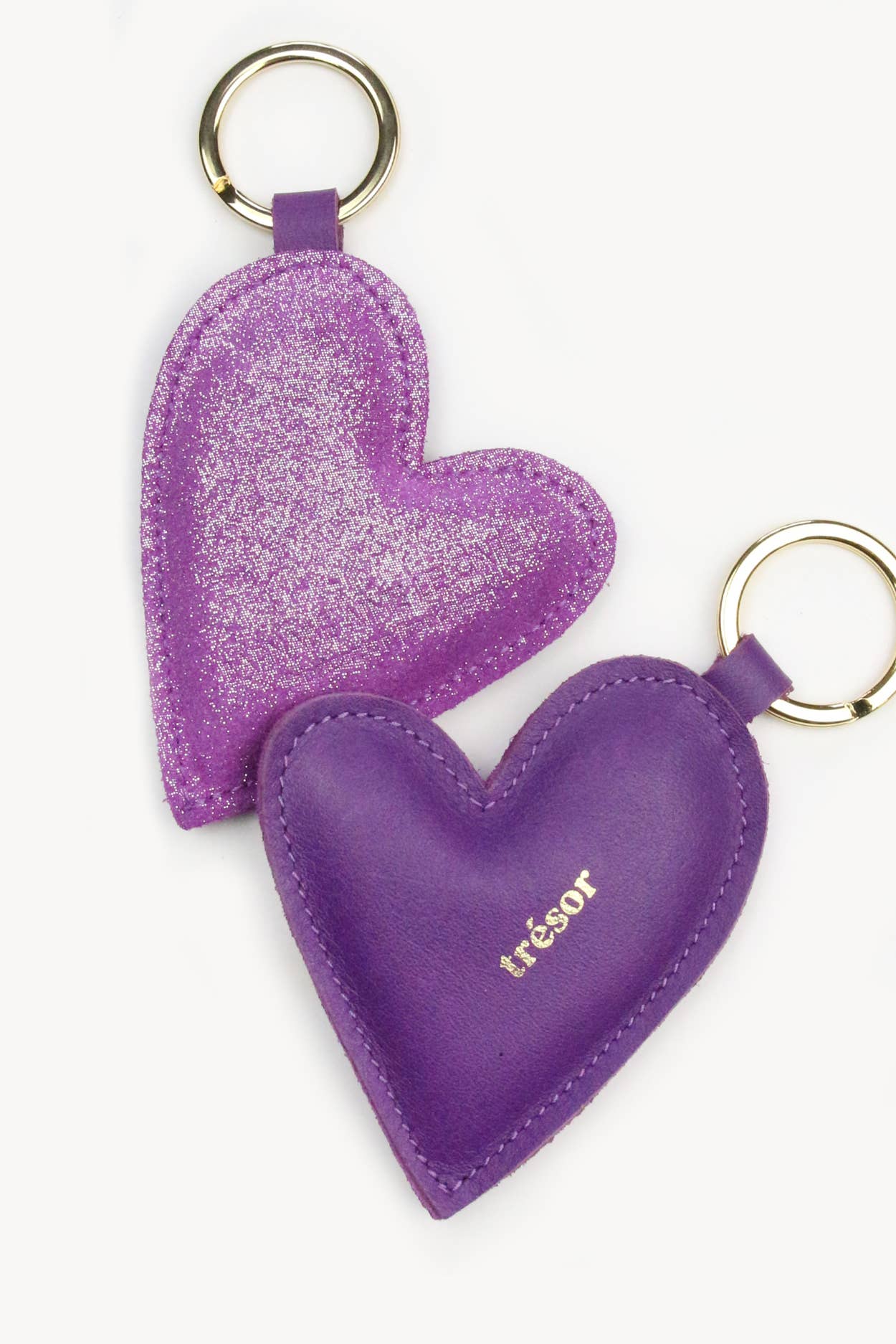 BARNABÉ AIME LE CAFÉ – Porta-chaves - Mulher por atacado – Chaveiro grande de coração 100% couro6