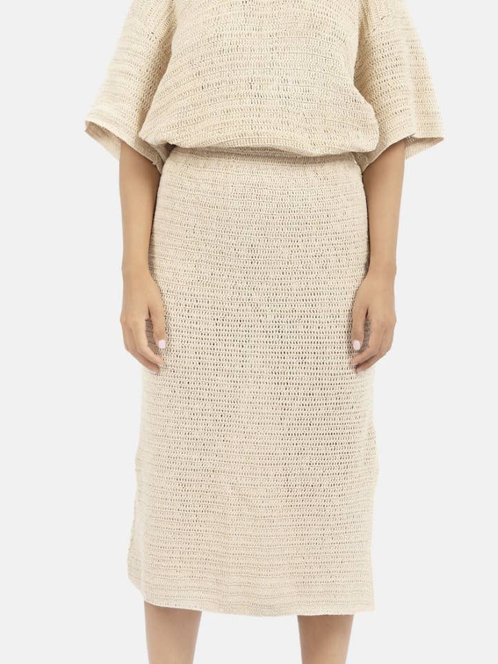 Sedona körnskuren kjol i naturfärg för wholesale av 1 People