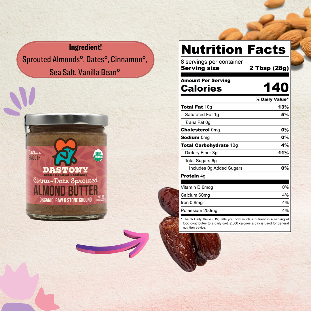 Windy City Organics – wholesale Nut butter – Cinna-Date Sprouted Almond Butter3