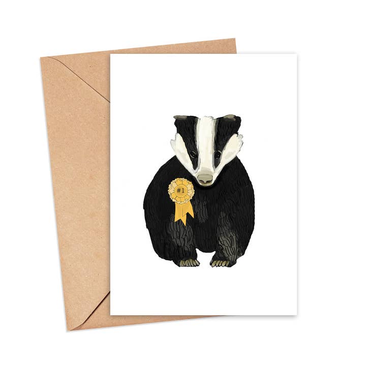 Du fortjener et Badge Card for engroshandel hos Screech Owl Design