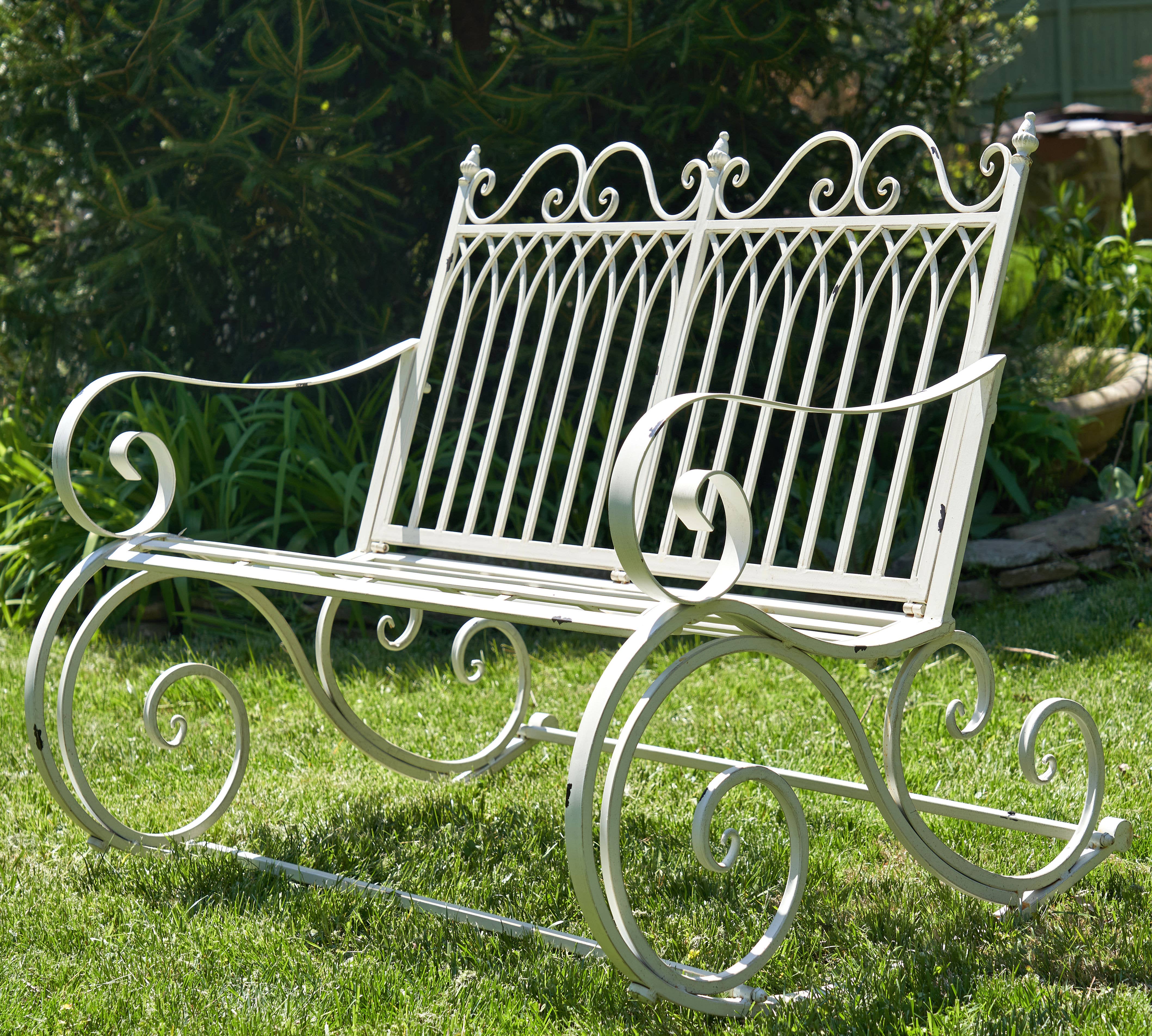 Zaer Ltd. International - Wholesale Bench - Iron Rocking Garden Furniture "Tatiana" Collection- 4 Option10