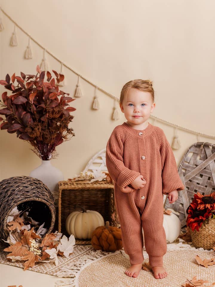 Maple Knit Romper for wholesale by Dandillie