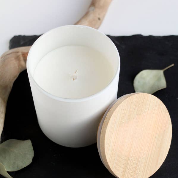 Wholesale Candles - Wholesale Jar/Filled Candle - 8 oz Wholesale Matte White Candles | Best Sellers 0