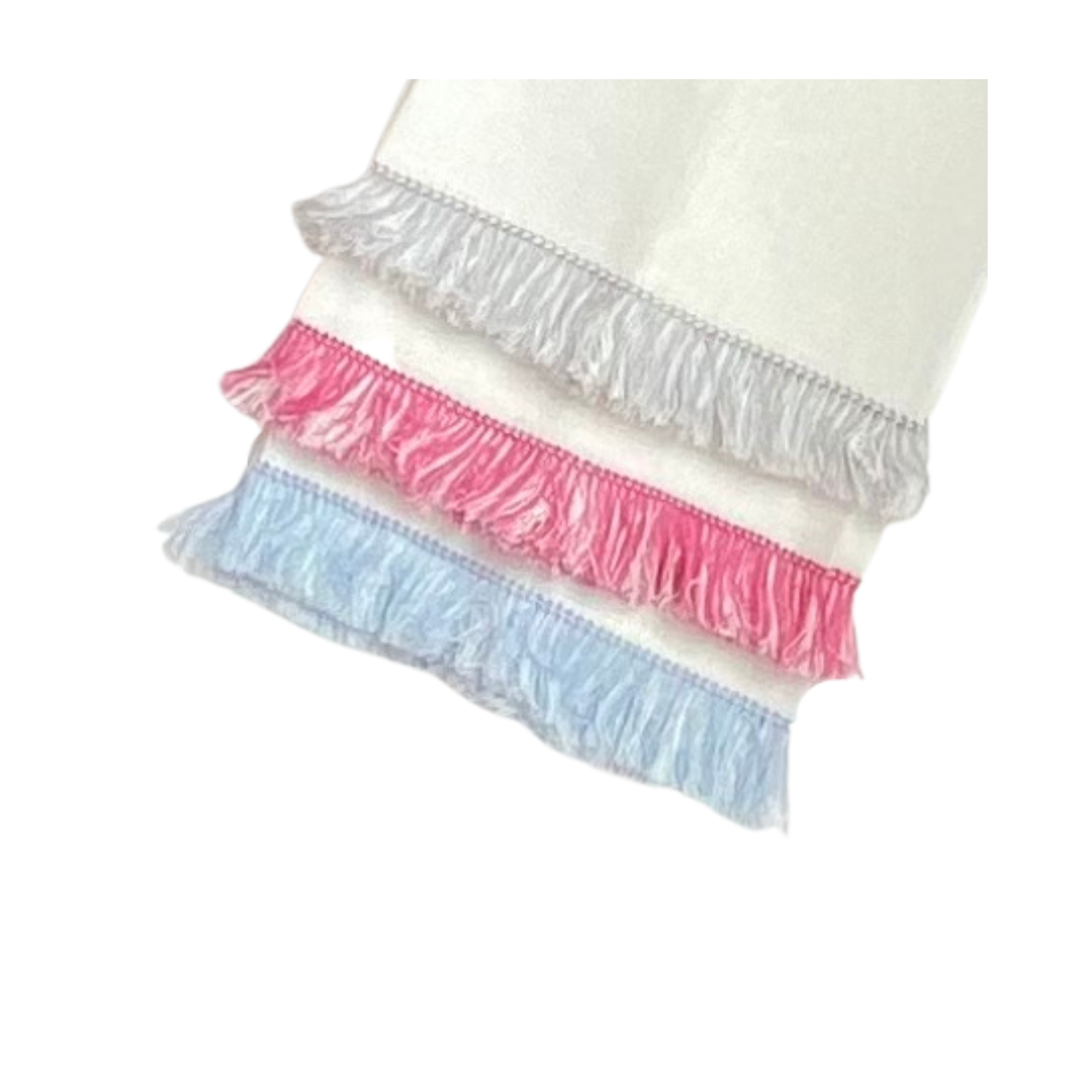 Garden Folly Fine Linens - Wholesale Hand Towel - Fringe Benefits Linen Guest Towel5