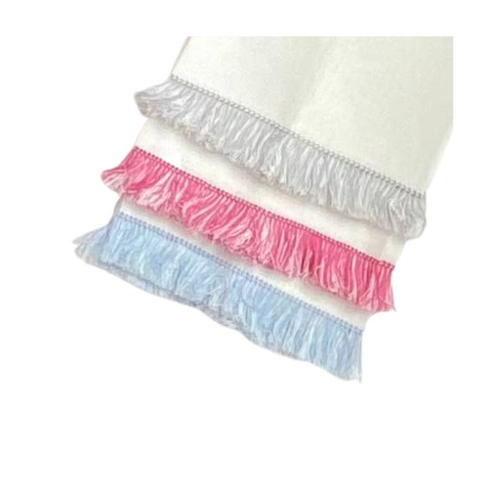 Garden Folly Fine Linens - Wholesale Hand Towel - Fringe Benefits Linen Guest Towel5