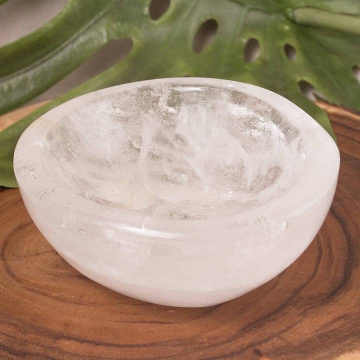 Tiny Rituals - Wholesale Decorative Plate/Dish/Bowl - Rare Clear Quartz Crystal Bowls - Large - 1 of a Kind6