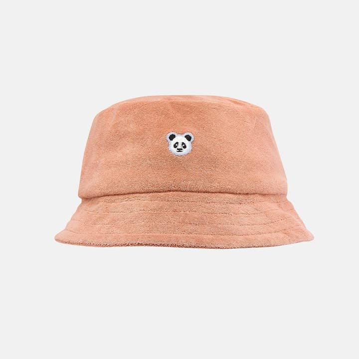 REMOVED BRAND - Wholesale Bucket Hat - Unisex - Panda Terry Bucket Hat - Light Brown5