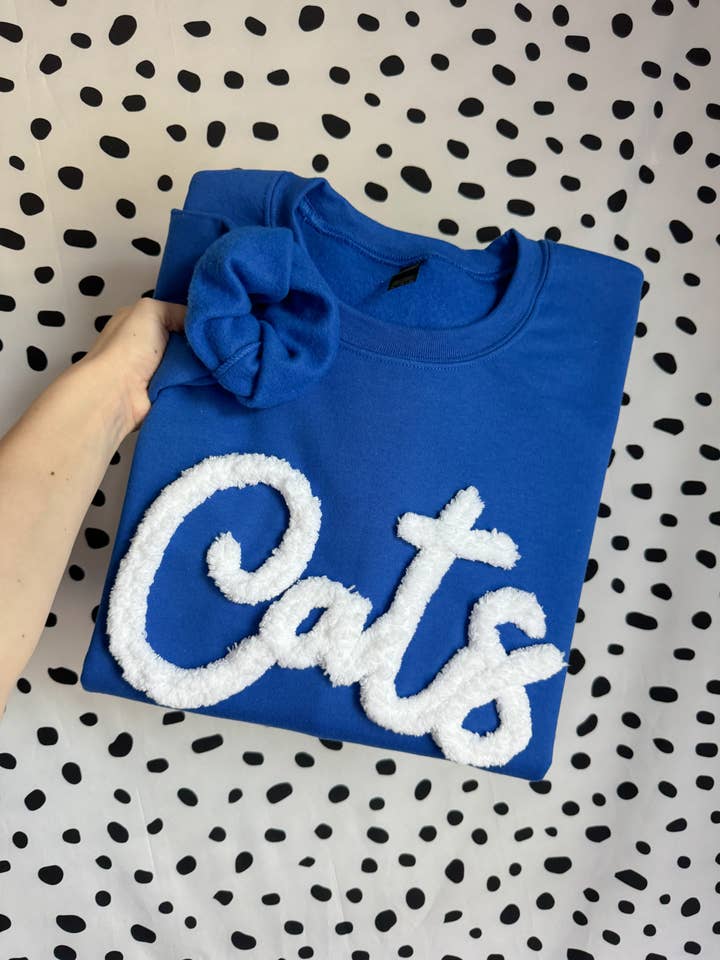 Cats Chenille Yarn Sweatshirt for wholesale by HarperNThreadCo