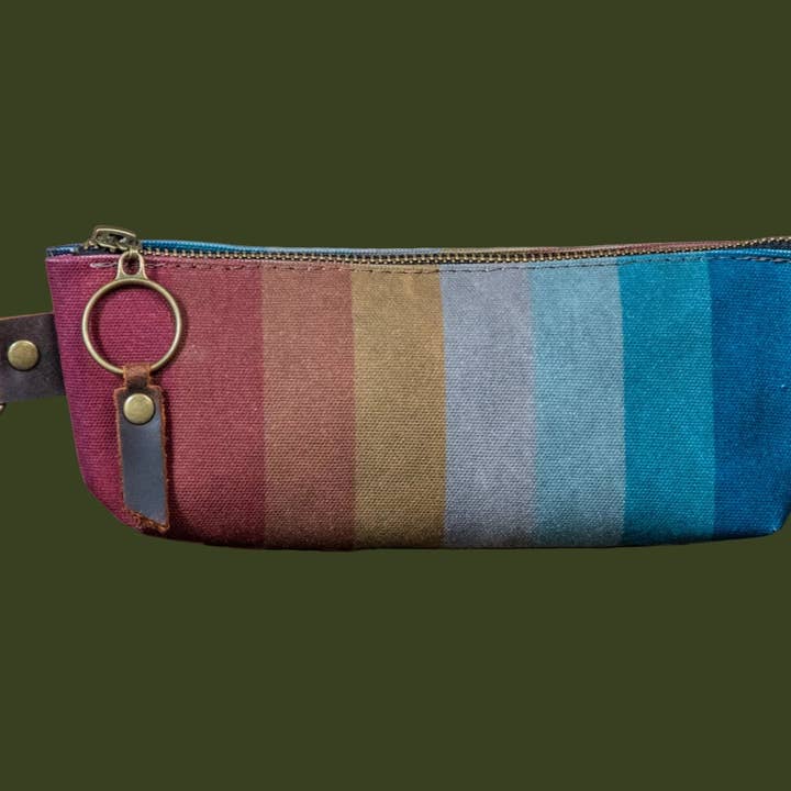 Colorfield | Estojo de Lápis em Tela Impresso à Mão por atacado de In Blue Handmade