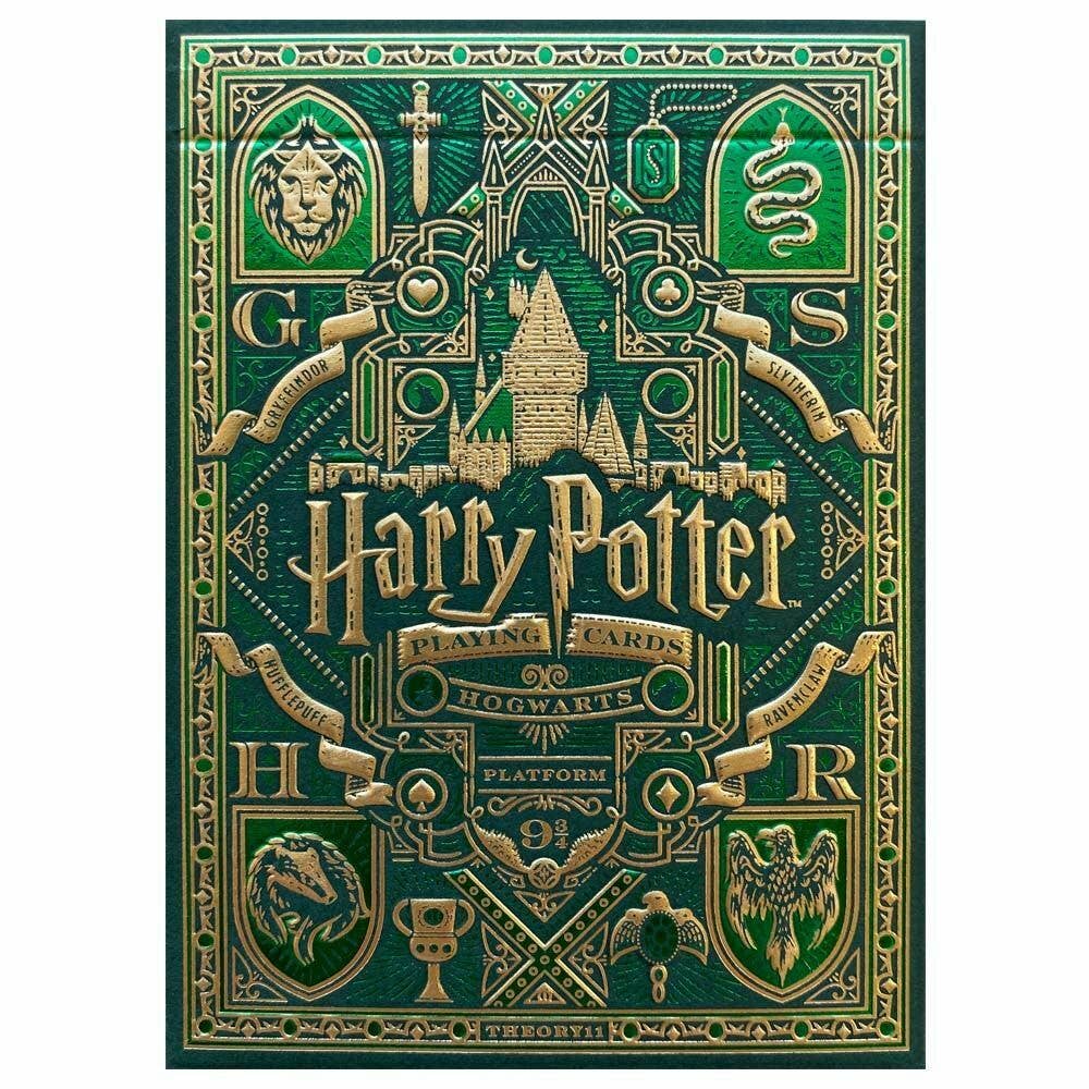 Cardshouse – Engroshandel Spillekort – Harry Potter Slytherin grønne Theory11 spillekort1
